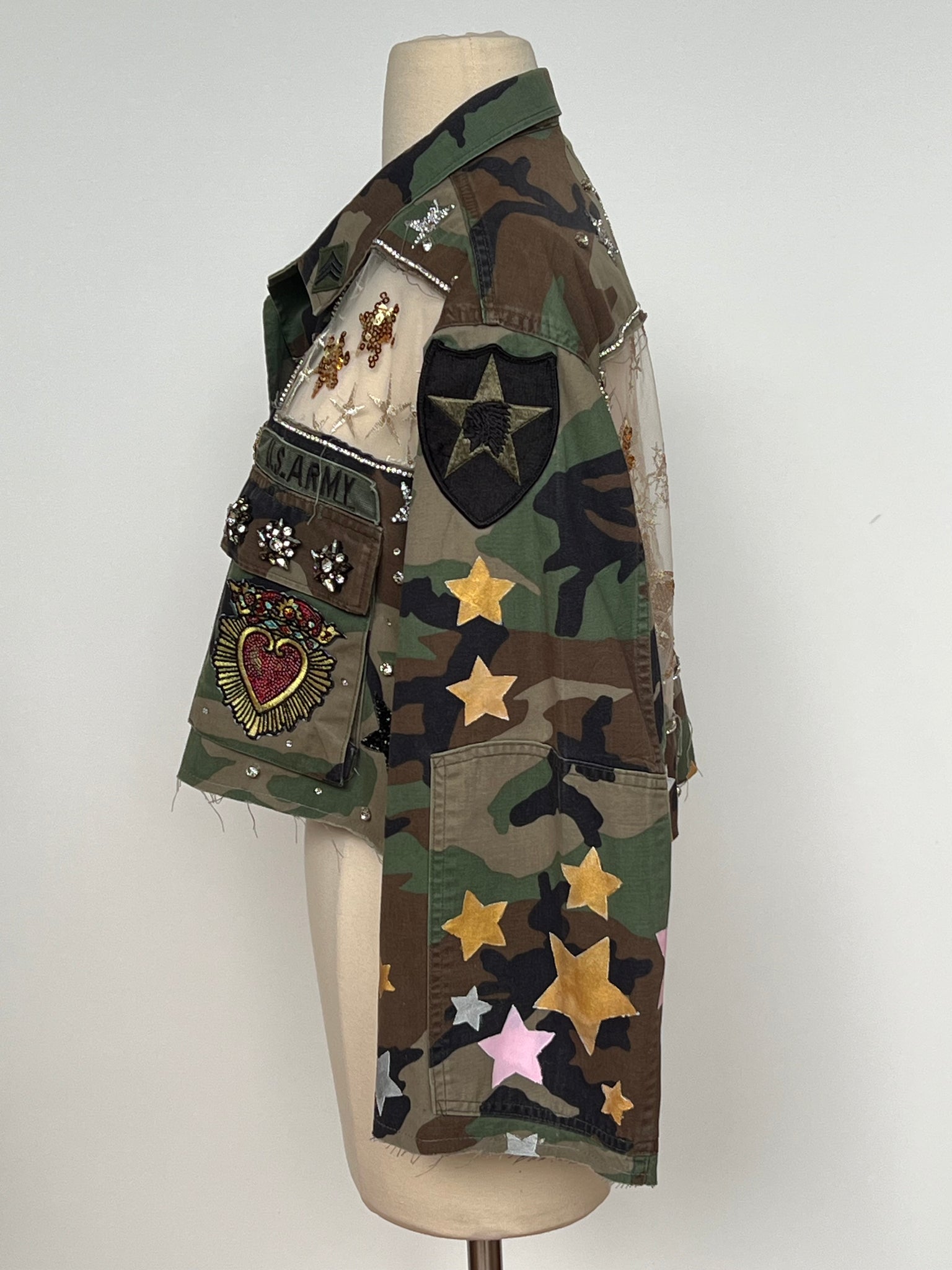 Cropped Camo Jacket - One of a Kind