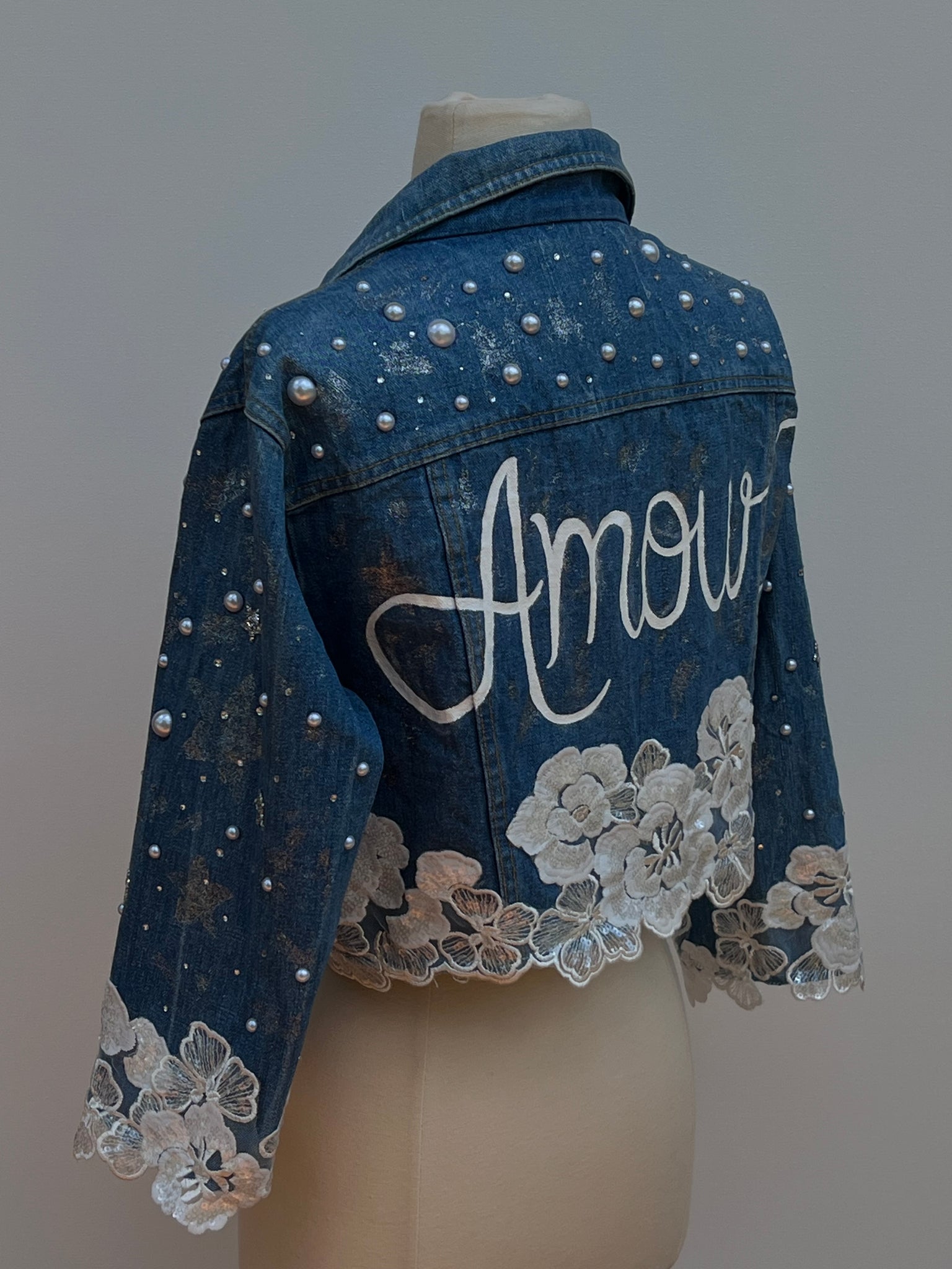 Amour Denim Jacket - Unique Piece
