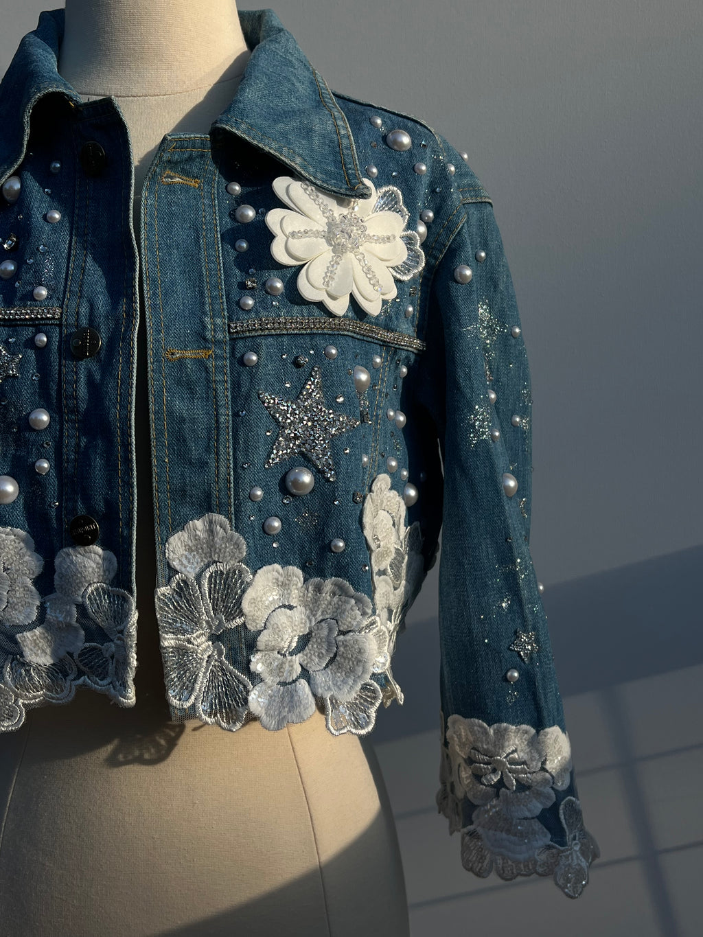 Amour Denim Jacket - Unique Piece