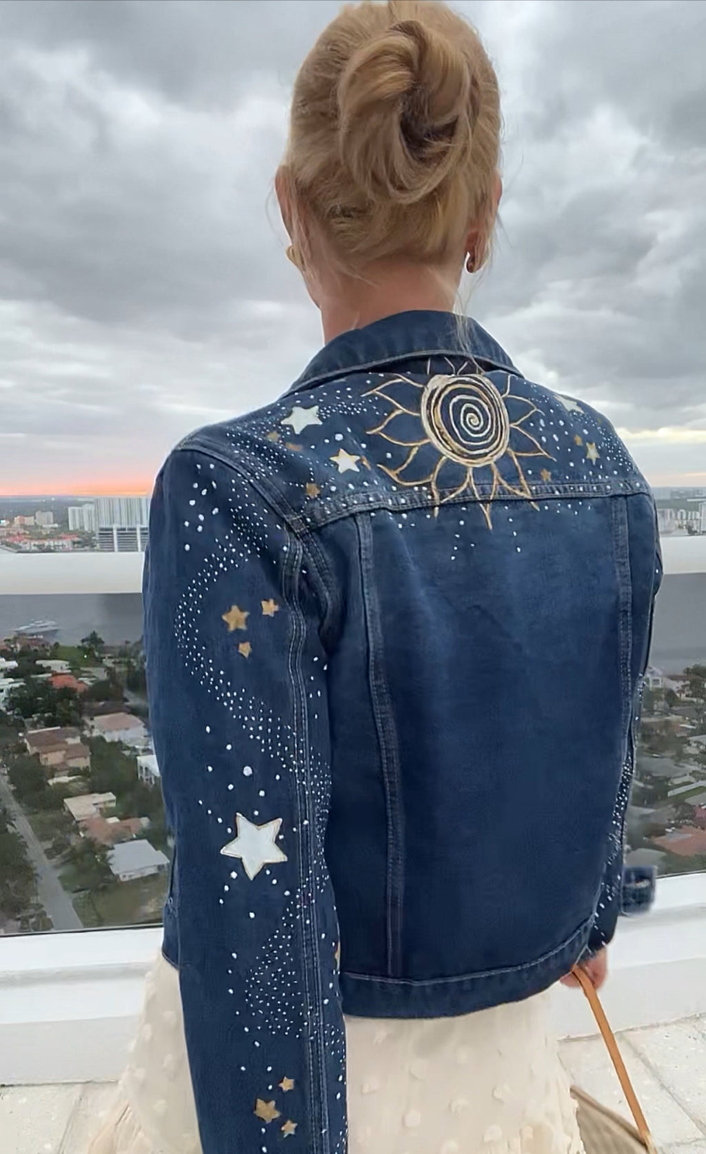 Special Order Dream Constellation Hand Painted Denim Jacket