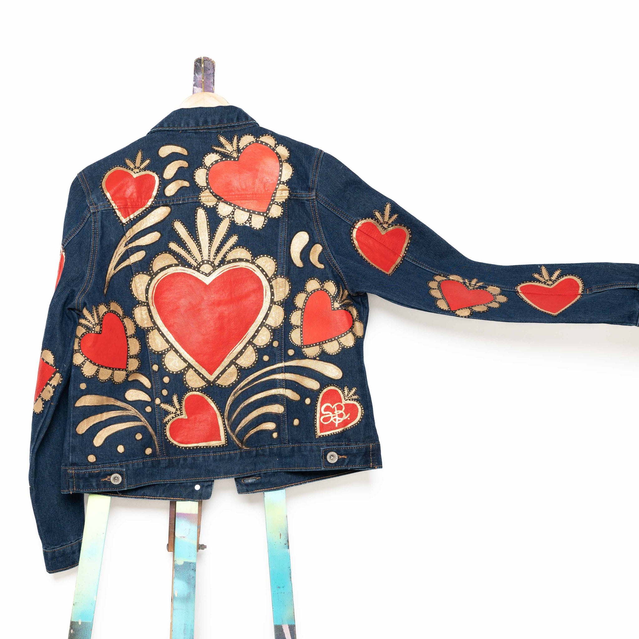 (Special Order) Milagritos Hand Painted Denim Jacket