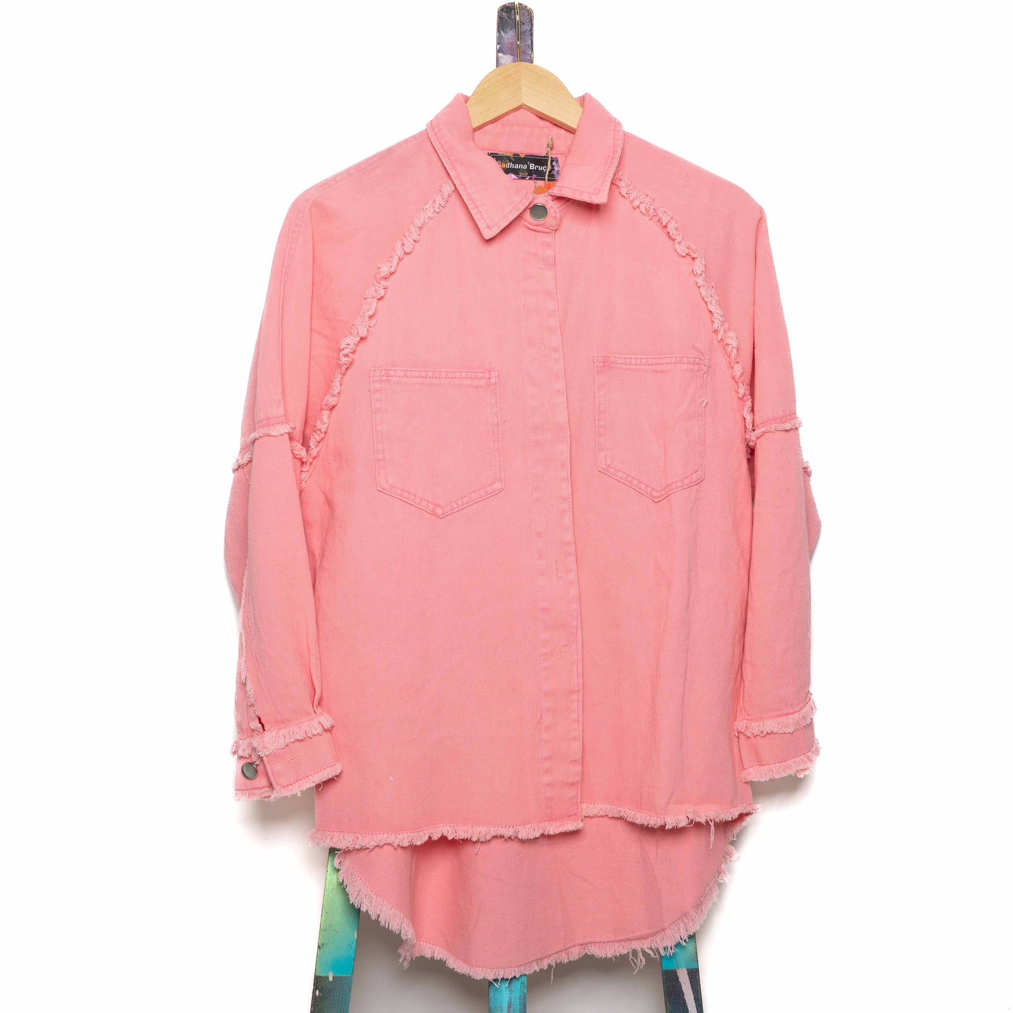 Sadhana Bruçó Pink Jacket Evil Eyes Gold