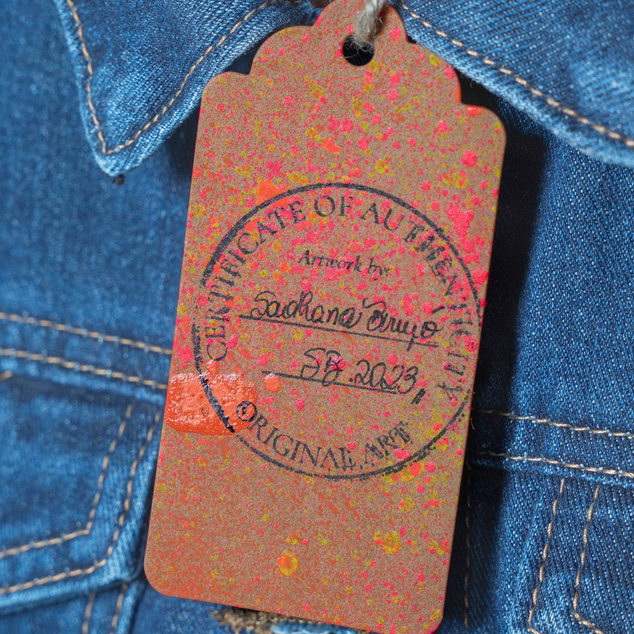 (Special Order) Milagritos Hand Painted Denim Jacket