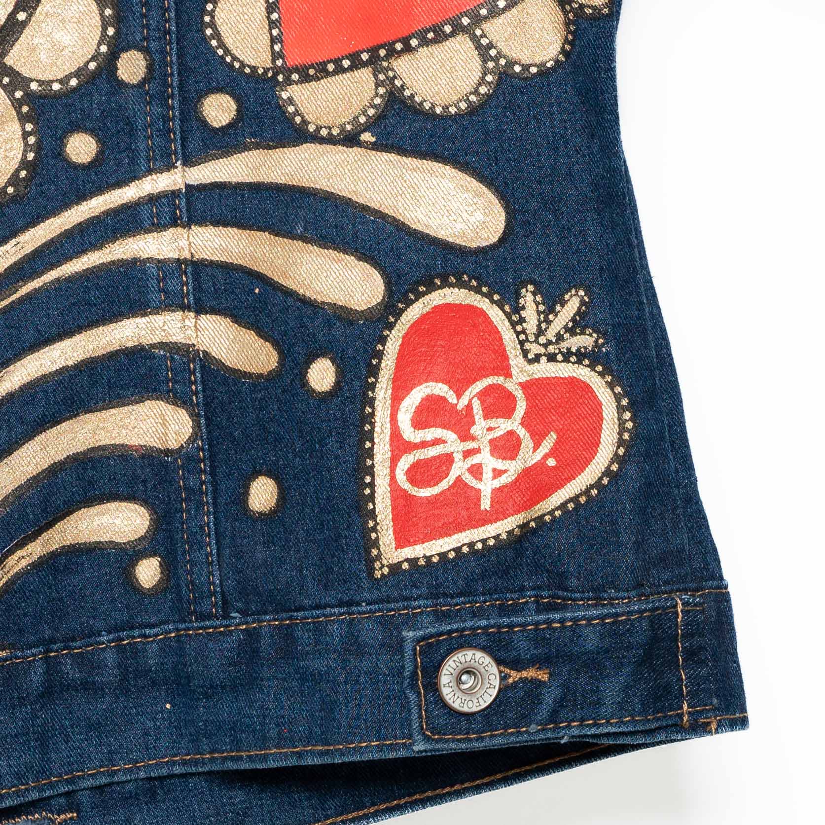 (Special Order) Milagritos Hand Painted Denim Jacket