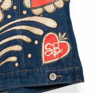 (Special Order) Milagritos Hand Painted Denim Jacket